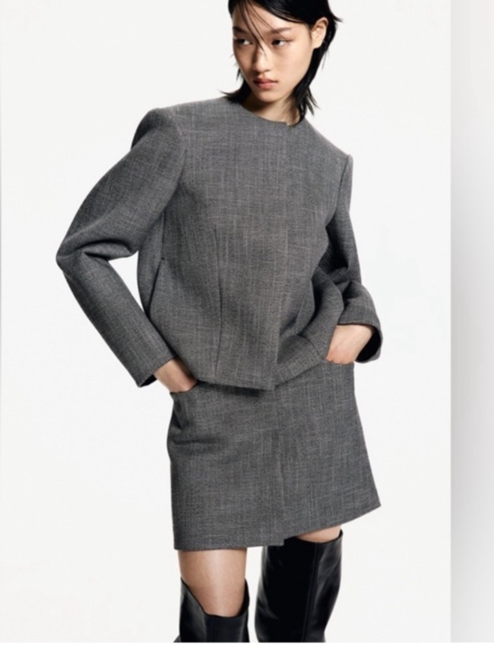 H&M Edition - Mini Skirt and Jacket Set